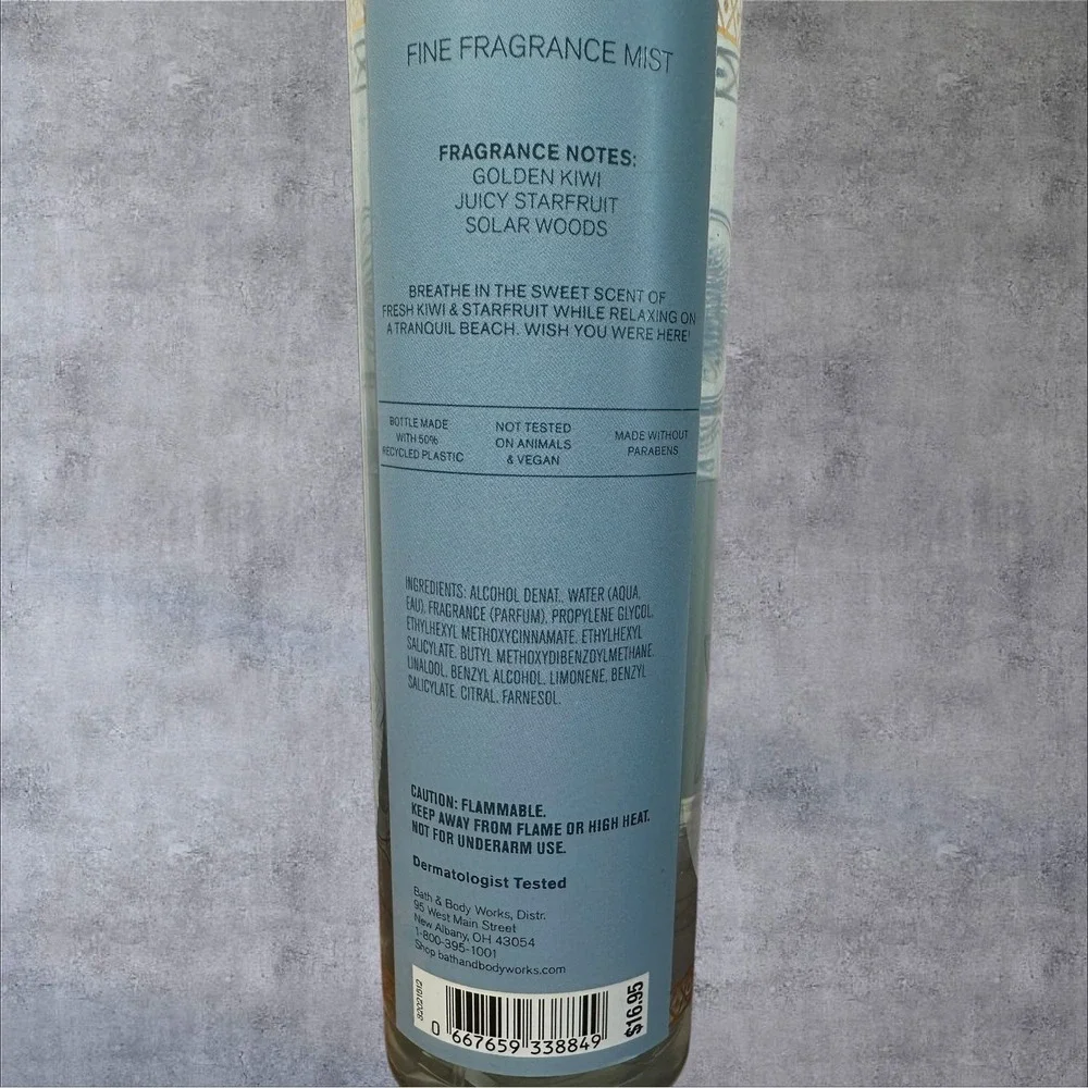 New Bath and Body Works THAILAND SWEET KIWI & STARFRUIT Fine Fragrance Mist‎ 8oz